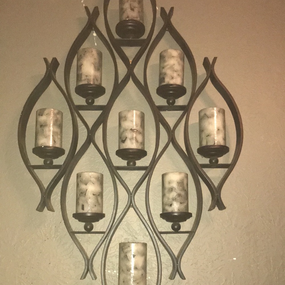 Custom candle holder with candles